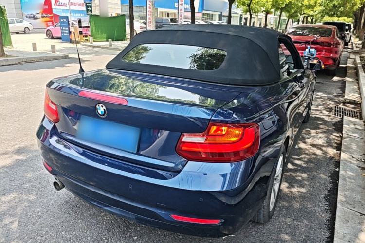 Used BMW 2 Series 2015 218i Convertible Coupe Rear Right 45 Deg