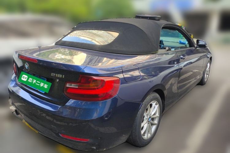 Used BMW 2 Series 2015 218i Convertible Coupe Rear Right 45 Deg