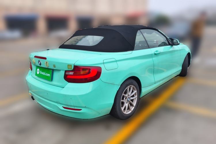 Used BMW 2 Series 2015 218i Convertible Coupe Rear Right 45 Deg