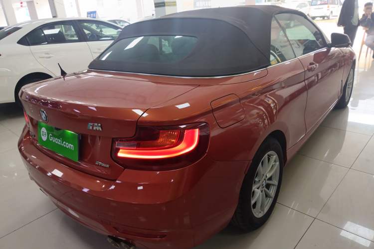Used BMW 2 Series 2015 218i Convertible Coupe Rear Right 45 Deg