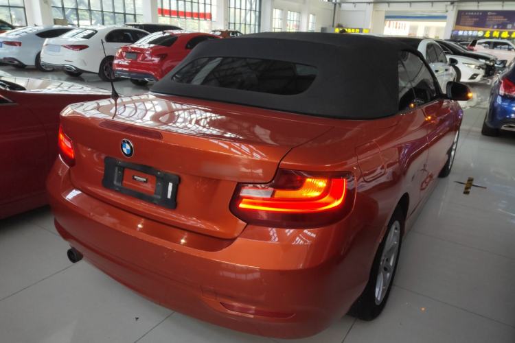 Used BMW 2 Series 2015 218i Convertible Coupe Rear Right 45 Deg