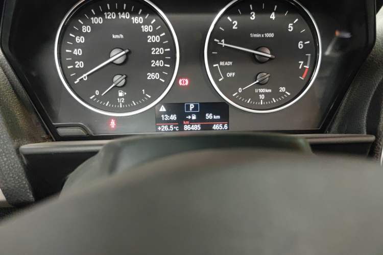 Used BMW 2 Series 2015 218i Convertible Coupe Odometer Close Up