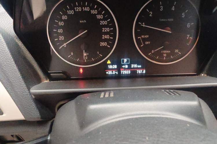 Used BMW 2 Series 2015 218i Convertible Coupe Odometer Close Up