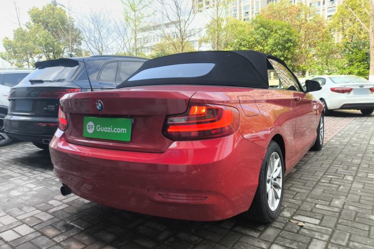 Used BMW 2 Series 2015 218i Convertible Coupe Rear Right 45 Deg