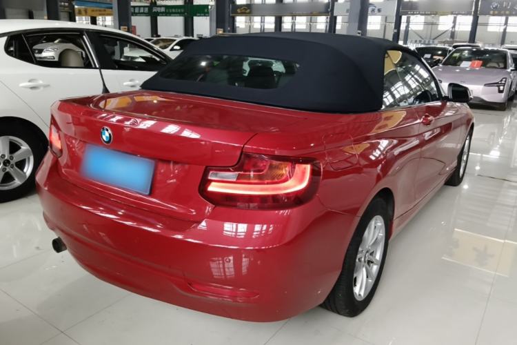 Used BMW 2 Series 2015 218i Convertible Coupe Rear Right 45 Deg
