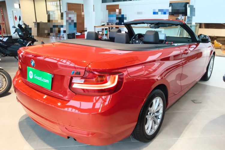 Used BMW 2 Series 2015 218i Convertible Coupe Rear Right 45 Deg