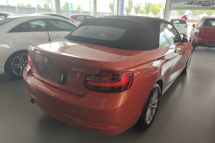 Used BMW 2 Series 2015 218i Convertible Coupe Rear Right 45 Deg