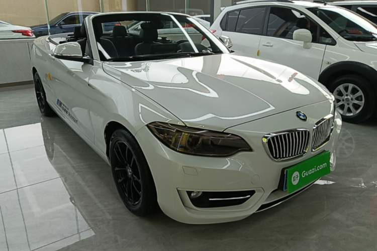 Used BMW 2 Series 2015 218i Convertible Coupe Front Right 45 Deg