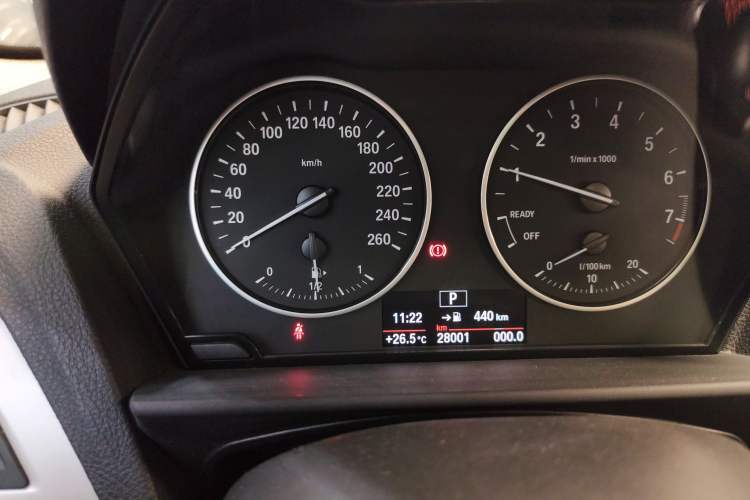 Used BMW 2 Series 2015 218i Odometer Close Up