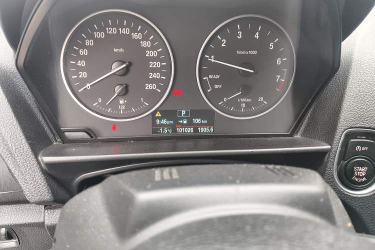 Used BMW 2 Series 2015 218i Convertible Coupe Odometer Close Up