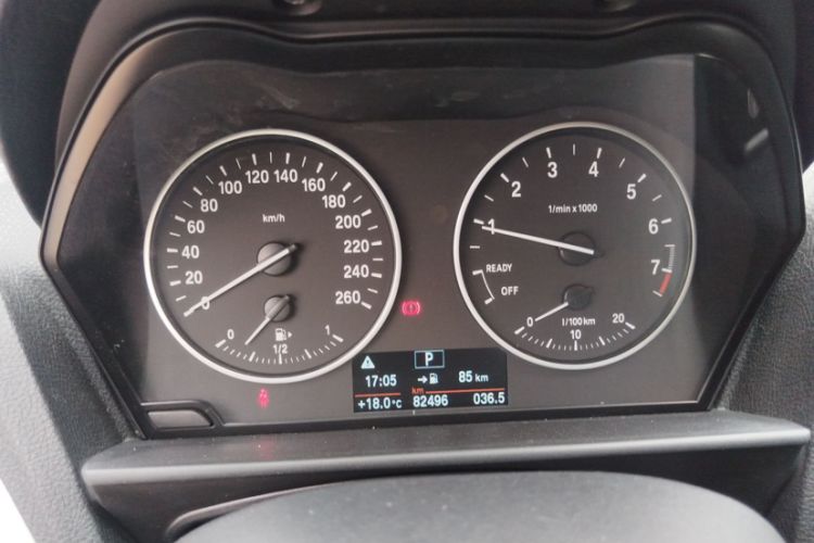 Used BMW 2 Series 2015 218i Odometer Close Up
