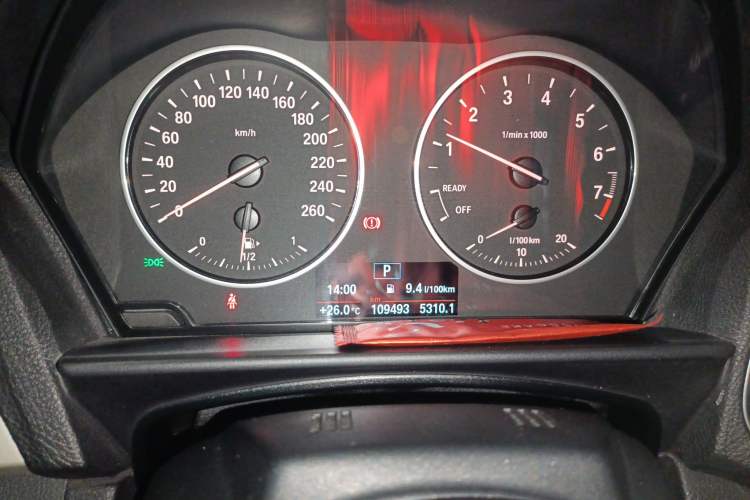 Used BMW 2 Series 2015 218i Convertible Coupe Odometer Close Up