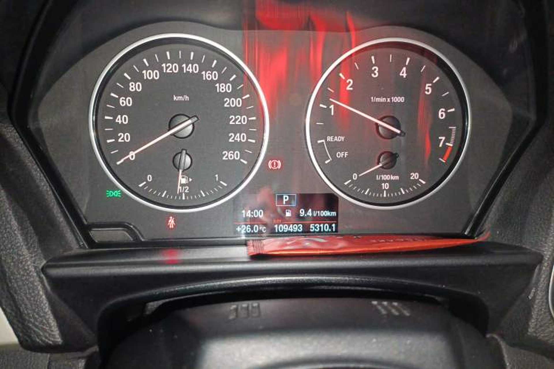 Used BMW 2 Series 2015 218i Convertible Coupe Odometer Close Up