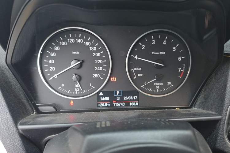 Used BMW 2 Series 2015 218i Convertible Coupe Odometer Close Up