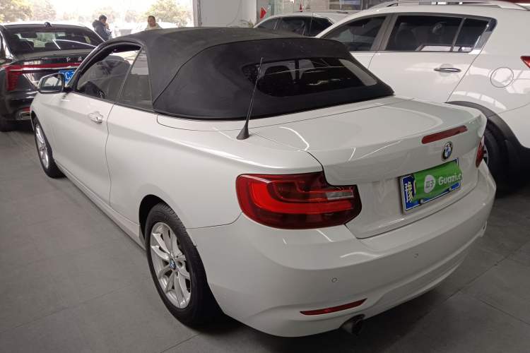 Used BMW 2 Series 2015 218i Convertible Coupe Rear Left 45 Deg
