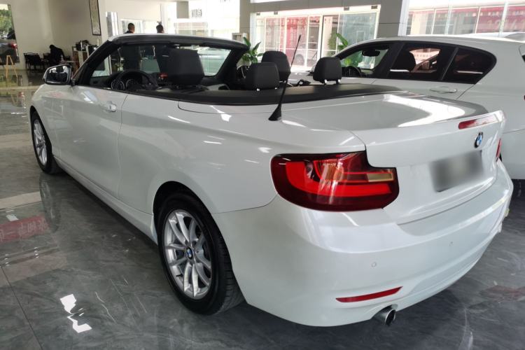 Used BMW 2 Series 2015 218i Convertible Coupe Rear Left 45 Deg