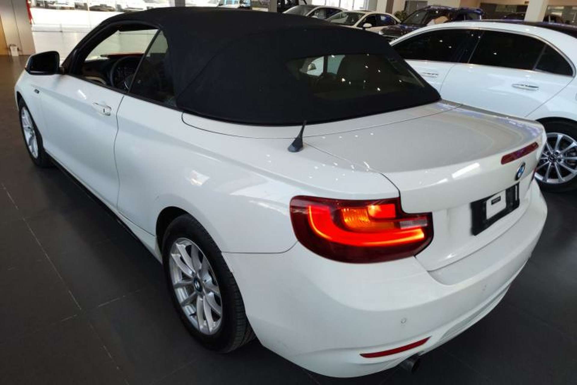 Used BMW 2 Series 2015 218i Convertible Coupe Rear Left 45 Deg