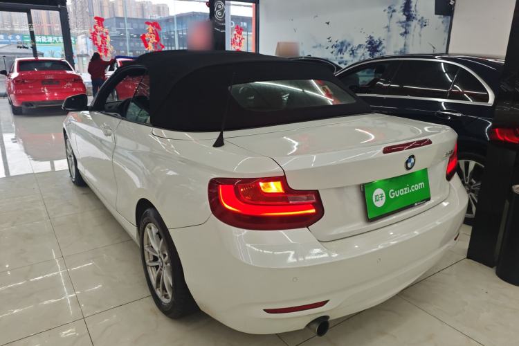 Used BMW 2 Series 2015 218i Convertible Coupe Rear Left 45 Deg