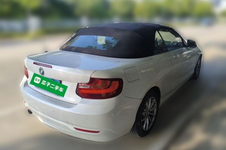 Used BMW 2 Series 2015 218i Convertible Coupe Rear Right 45 Deg