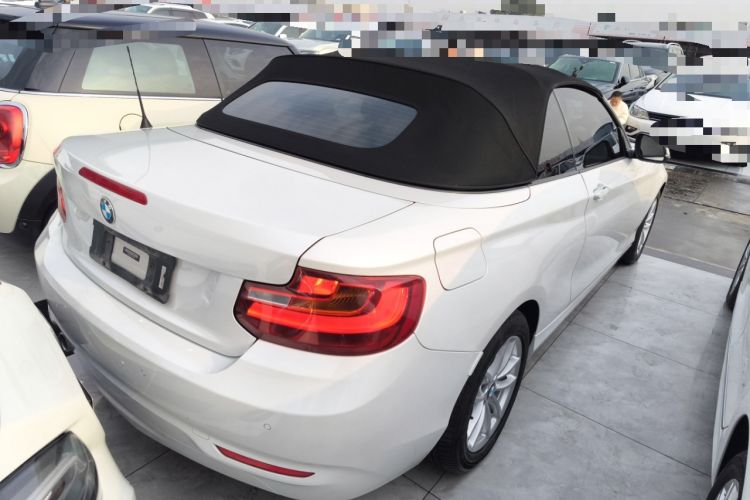 Used BMW 2 Series 2015 218i Convertible Coupe Rear Right 45 Deg