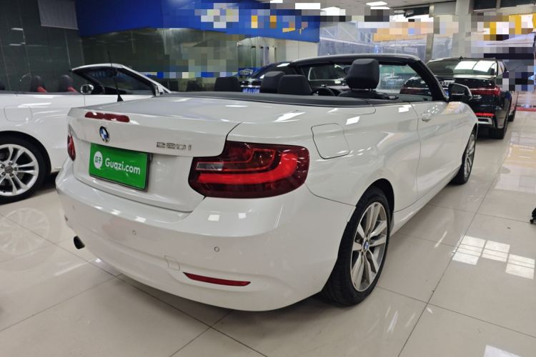 Used BMW 2 Series 2015 220i Convertible Coupe Leading Model Rear Right 45 Deg