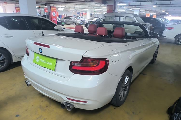 Used BMW 2 Series 2015 218i Convertible Coupe Rear Right 45 Deg