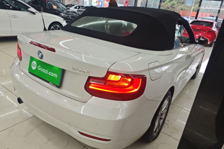 Used BMW 2 Series 2015 218i Convertible Coupe Rear Right 45 Deg