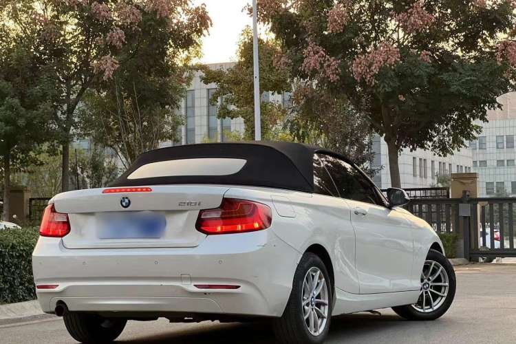 Used BMW 2 Series 2015 218i Convertible Coupe Rear Right 45 Deg