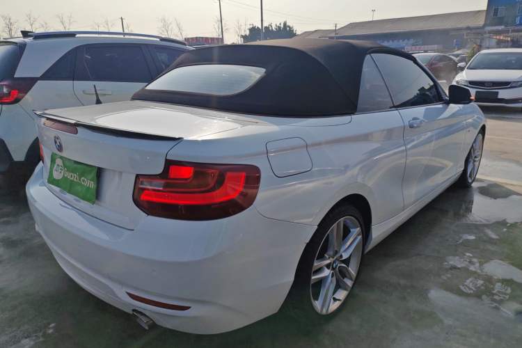 Used BMW 2 Series 2015 218i Convertible Coupe Rear Right 45 Deg