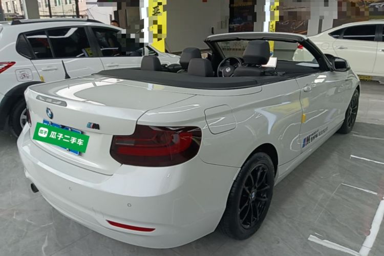 Used BMW 2 Series 2015 218i Convertible Coupe Rear Right 45 Deg