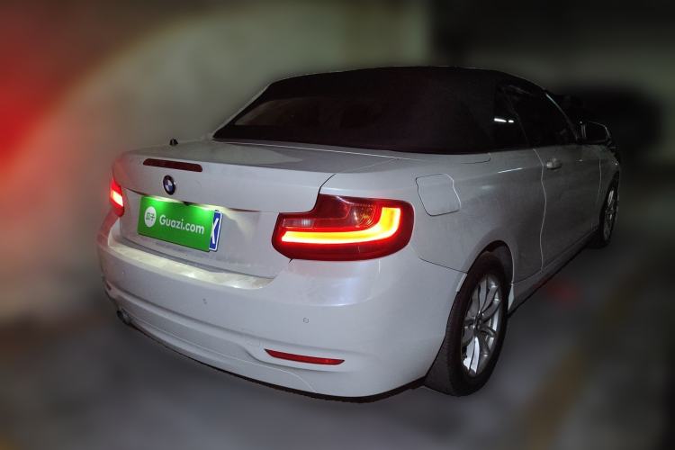 Used BMW 2 Series 2015 218i Convertible Coupe Rear Right 45 Deg