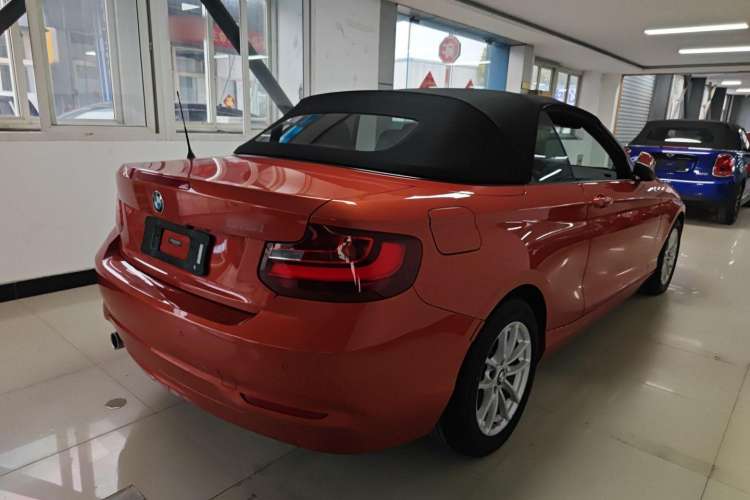 Used BMW 2 Series 2015 218i Convertible Coupe Rear Right 45 Deg