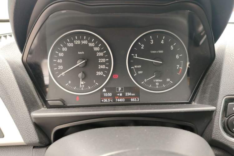 Used BMW 2 Series 2017 220i Leading Model Odometer Close Up