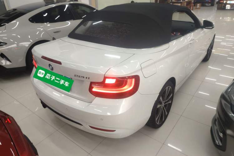 Used BMW 2 Series 2017 220i Convertible Coupe Leading Model Rear Right 45 Deg