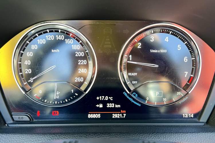 Used BMW 2 Series 2018 225i Convertible Coupe Luxury Model M Sport Package Odometer Close Up