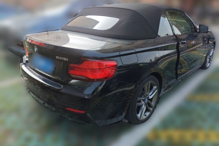 Used BMW 2 Series 2018 225i Convertible Coupe Luxury Model M Sport Package Rear Right 45 Deg