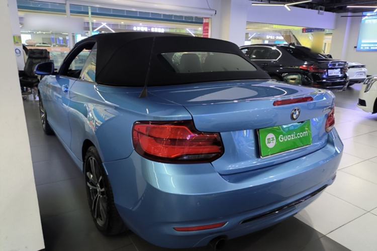 Used BMW 2 Series 2018 220i Convertible Coupe Sports Design Package Rear Left 45 Deg