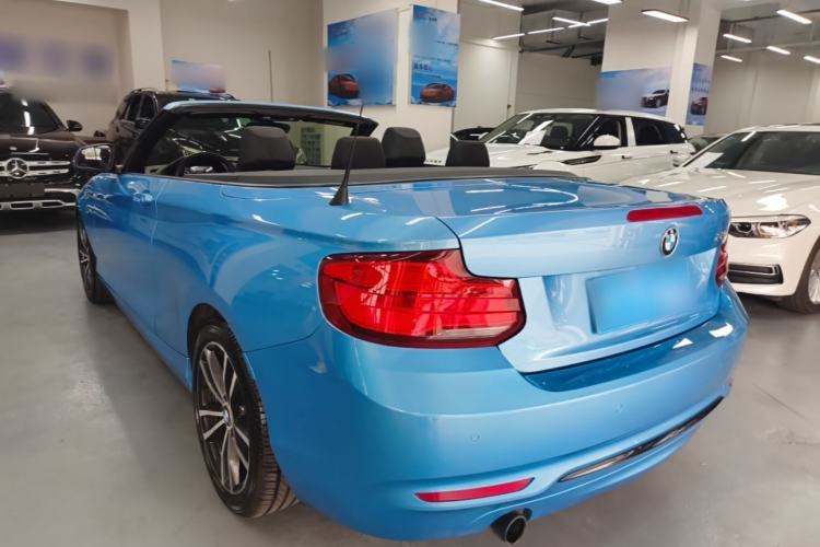 Used BMW 2 Series 2018 220i Convertible Coupe Sports Design Package Rear Left 45 Deg
