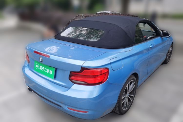 Used BMW 2 Series 2018 220i Convertible Coupe Sports Design Package Rear Right 45 Deg