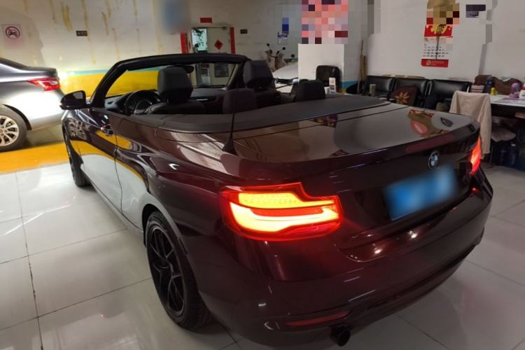 Used BMW 2 Series 2018 220i Convertible Coupe Sports Design Package Rear Left 45 Deg