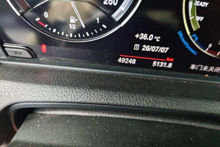 Used BMW 2 Series 2018 225i Luxury Model with M Sport Package Odometer Close Up