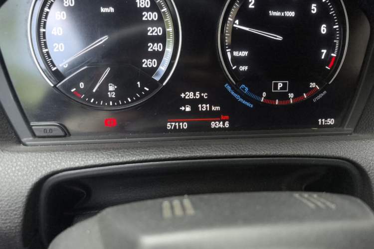 Used BMW 2 Series 2018 220i Convertible Coupe Sports Design Package Odometer Close Up