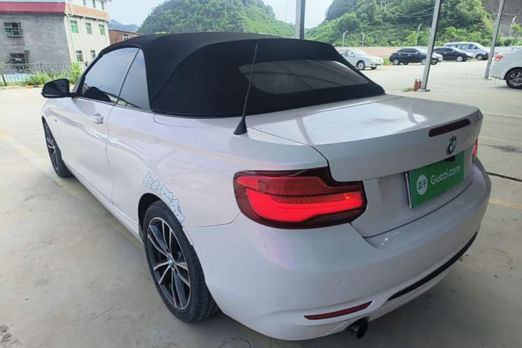 Used BMW 2 Series 2018 220i Convertible Coupe Sports Design Package Rear Left 45 Deg