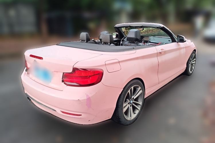 Used BMW 2 Series 2018 220i Convertible Coupe Sports Design Package Rear Right 45 Deg