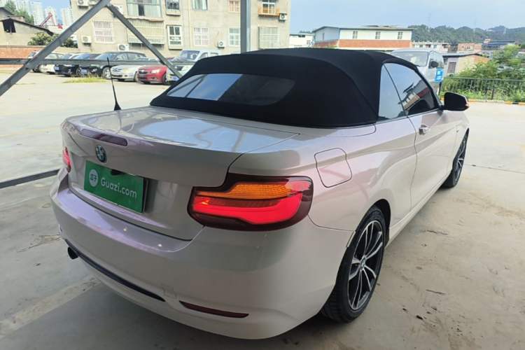 Used BMW 2 Series 2018 220i Convertible Coupe Sports Design Package Rear Right 45 Deg