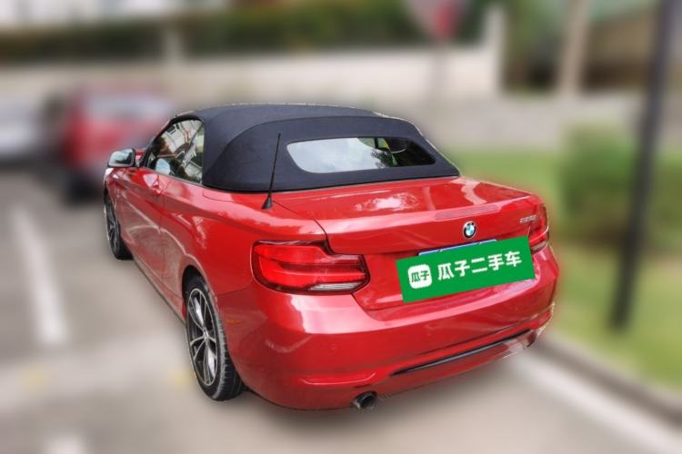 Used BMW 2 Series 2018 220i Convertible Coupe Sports Design Package Rear Left 45 Deg