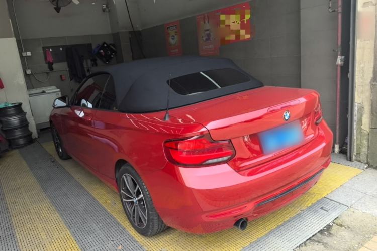 Used BMW 2 Series 2018 220i Convertible Coupe Sports Design Package Rear Left 45 Deg