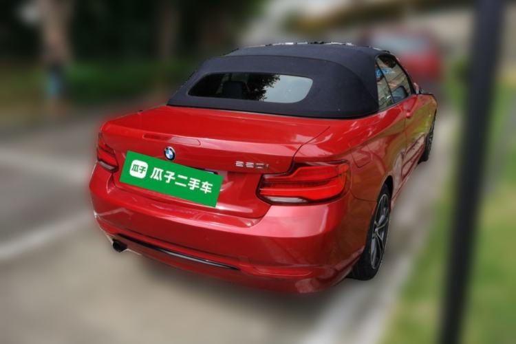 Used BMW 2 Series 2018 220i Convertible Coupe Sports Design Package Rear Right 45 Deg