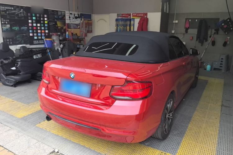 Used BMW 2 Series 2018 220i Convertible Coupe Sports Design Package Rear Right 45 Deg