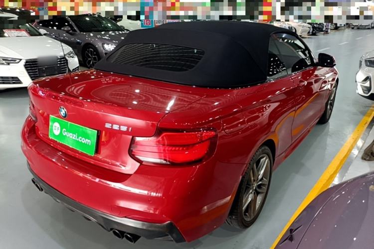 Used BMW 2 Series 2018 225i Convertible Coupe M Sport Edition Rear Right 45 Deg